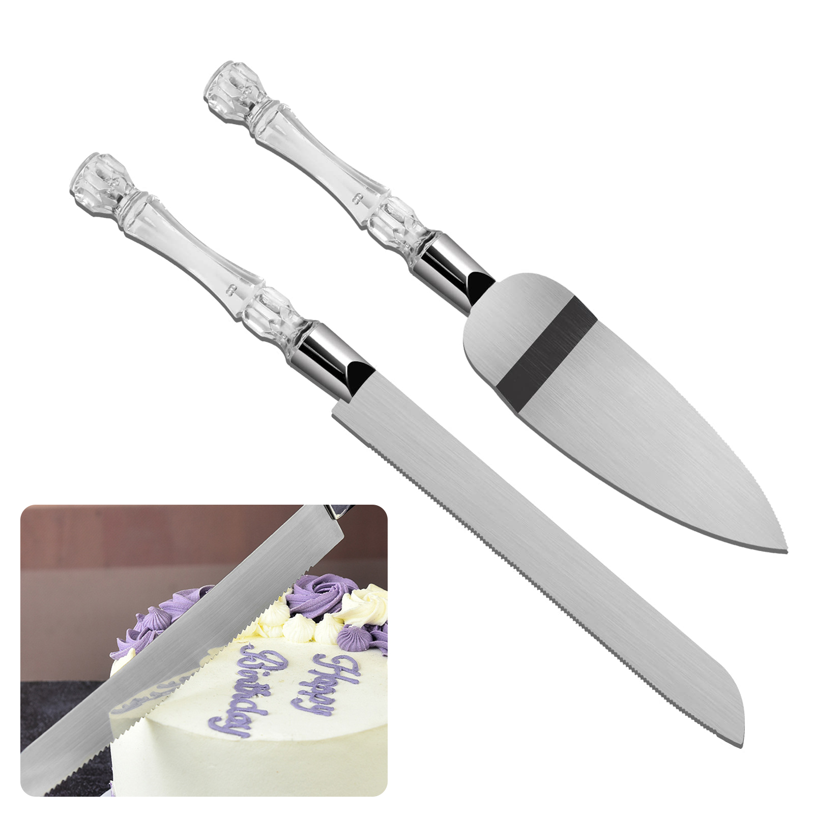 Offset Spatula Set - Set coltello da torta e server