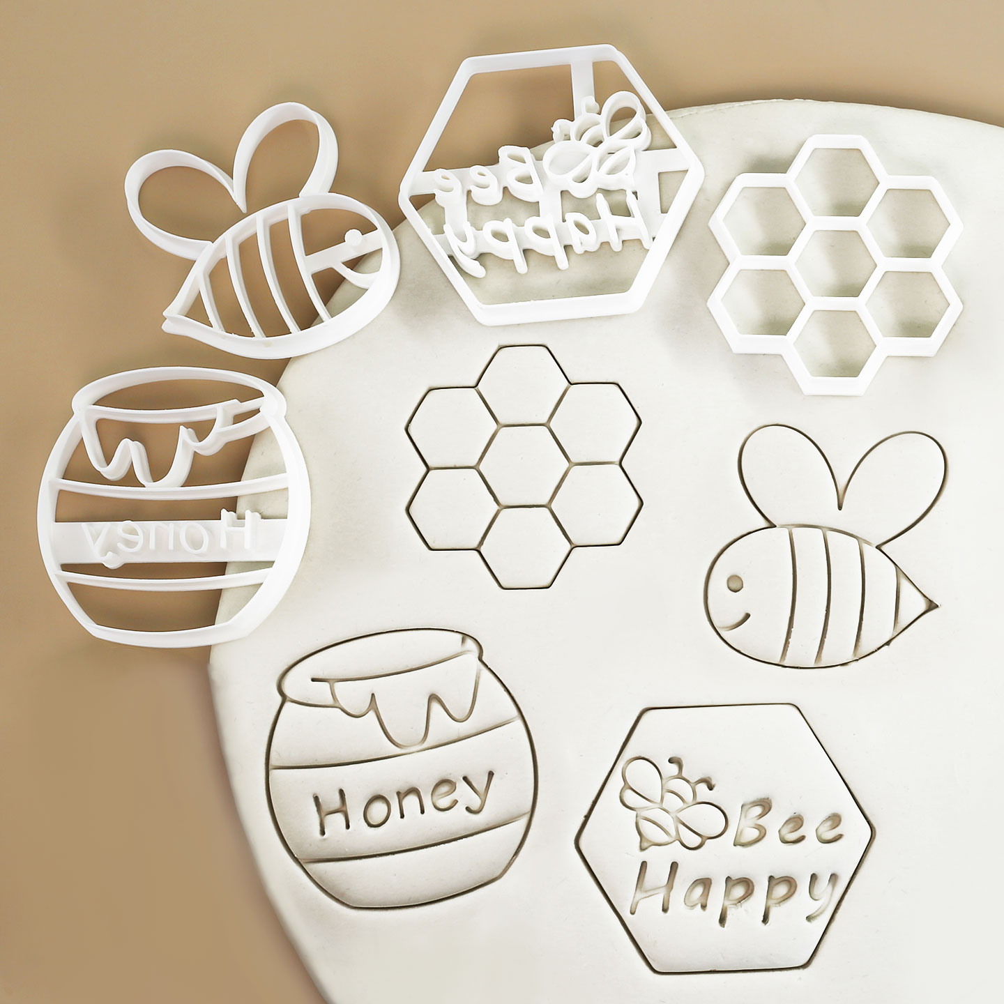 Kitchen Baking Cookies - Set di 4 Tagliabiscotti a Tema