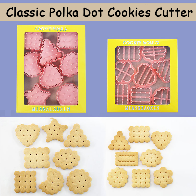 Kitchen Baking Cookies - 8 pezzi simpatici formine per biscotti