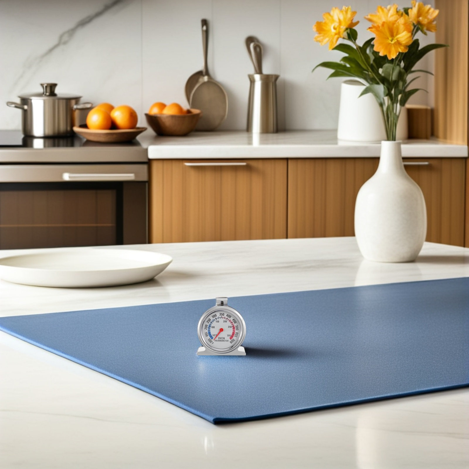 Kitchen Baking Cooking - Termometro da Forno in Acciaio Inox,