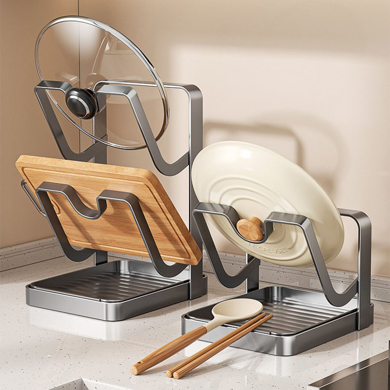 Offset Spatula Set - Portacoperchi da Cucina in Acciaio al