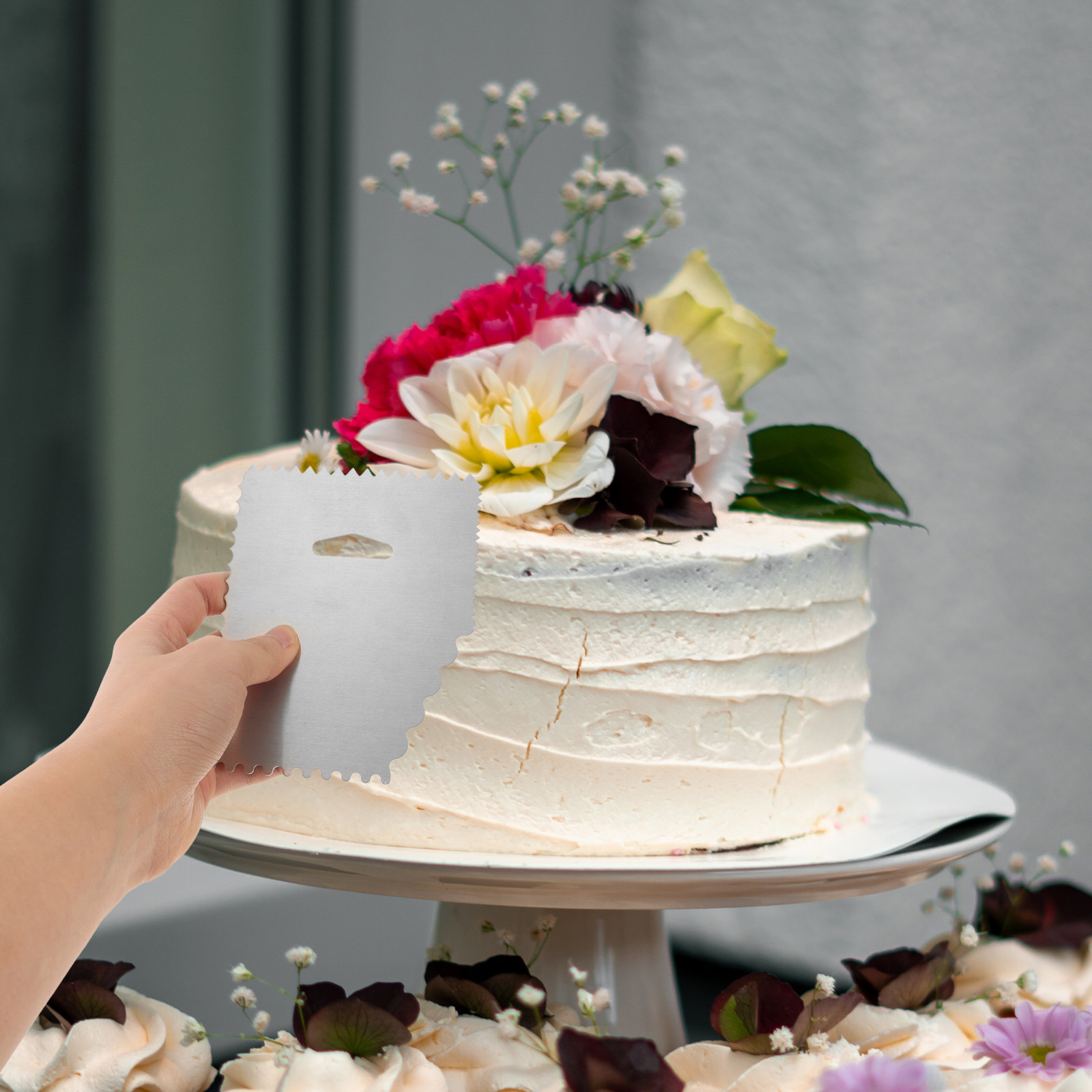 Fondant Smoother Set - Set di 4 Raschietti per Torte