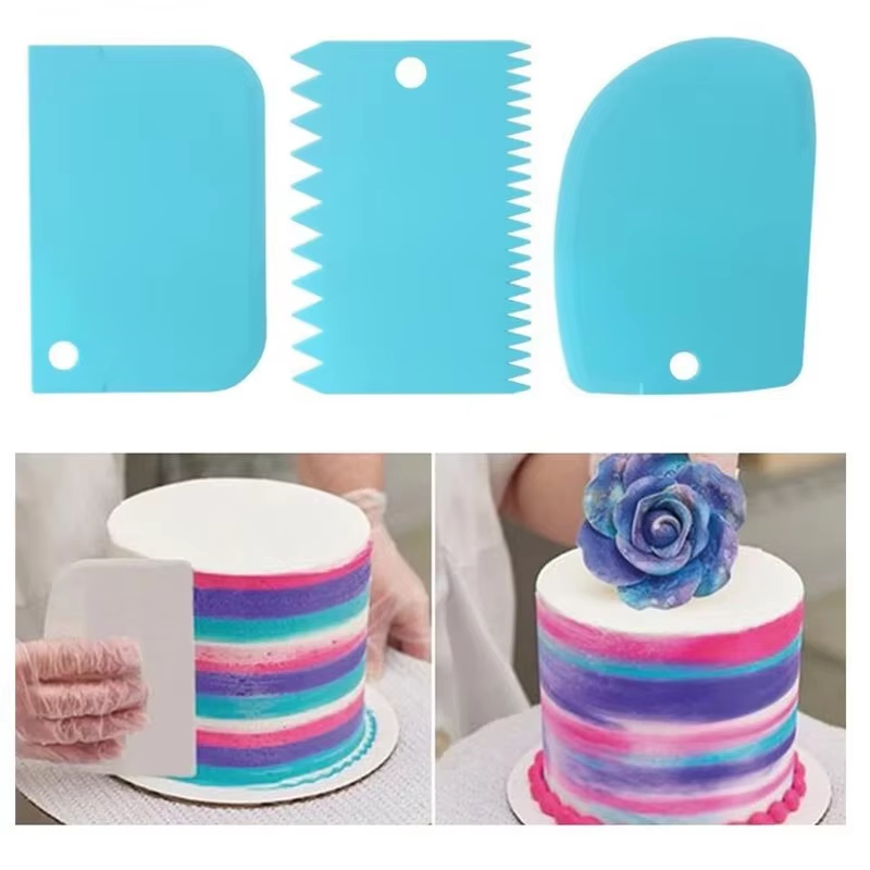 Kitchen Baking Tools - Set di 3 Raschietti per Crema