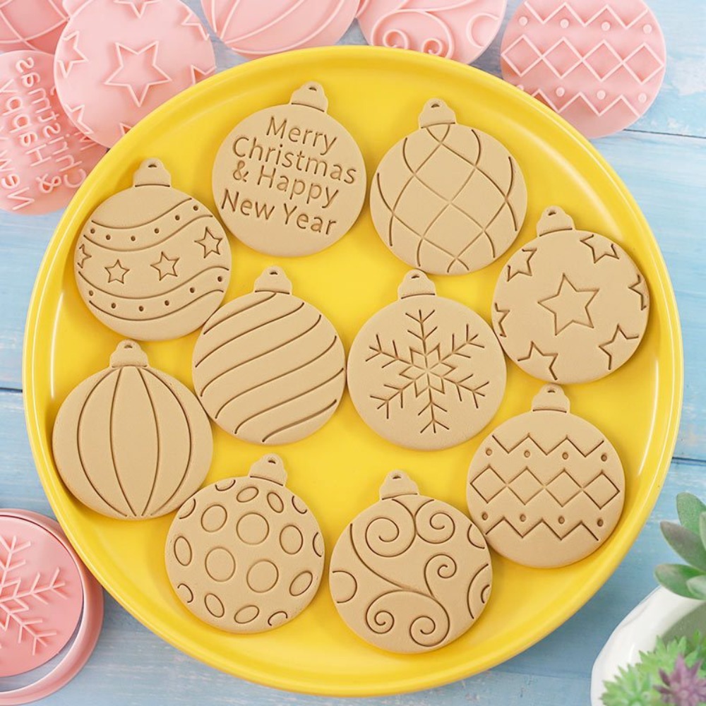 Kitchen Baking Cookies - Set di 11 Tagliabiscotti Natalizi, Stampi