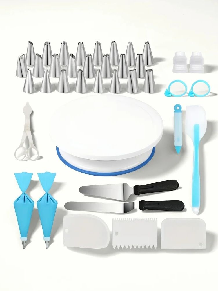Offset Spatula Set - Giradischi per torta Livellatore Supporto rotante