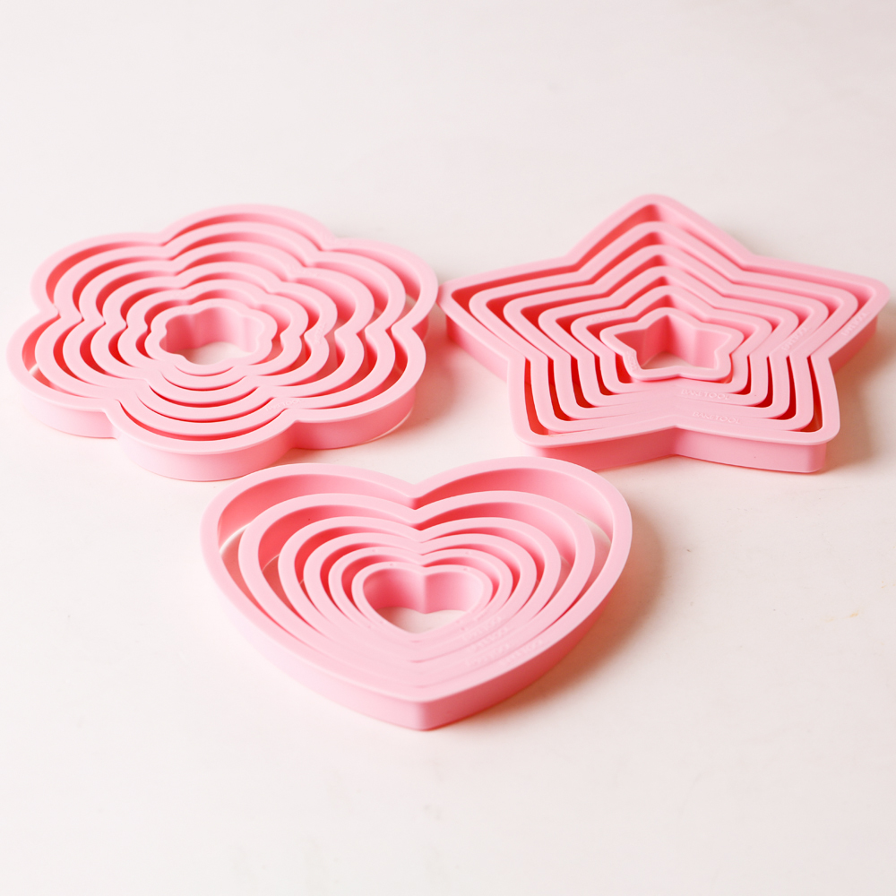 1 set/3 set rosa cuore stella  - Kitchen Baking Cookies recensione e prezzo