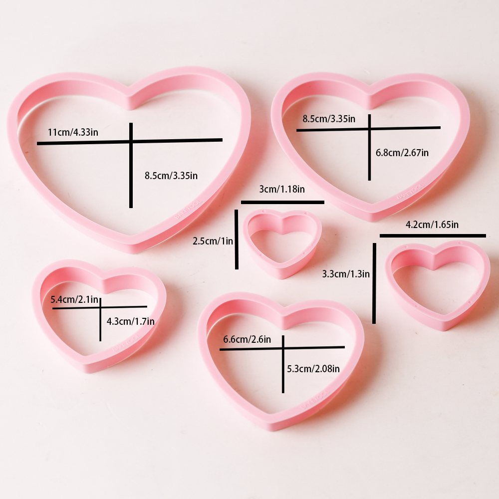 1 set/3 set rosa cuore stella  - Kitchen Baking Cookies recensione e prezzo