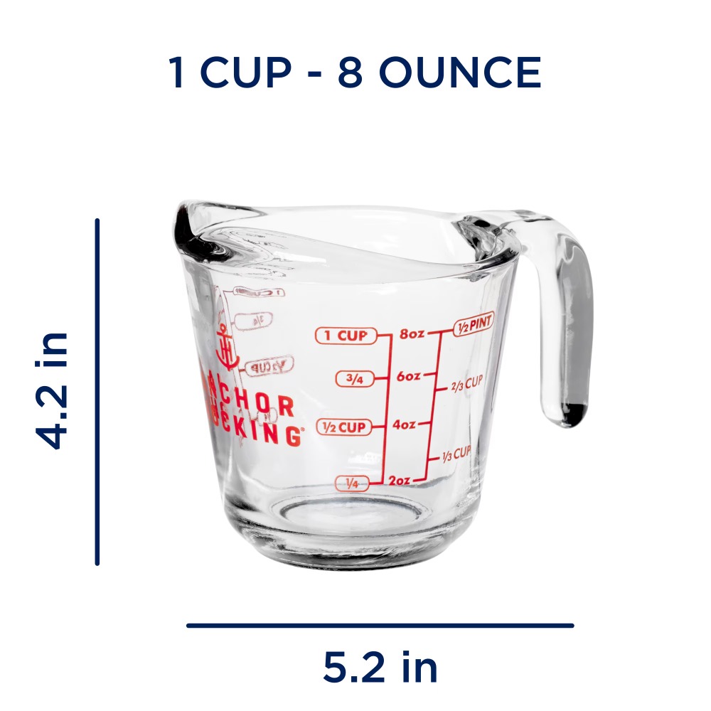 Set di 2 misurini in vetro con - Kitchen Baking Cooking recensione e prezzo