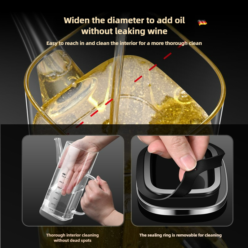 Bottiglia di olio in vetro ad  - Kitchen Baking Essentials recensione e prezzo