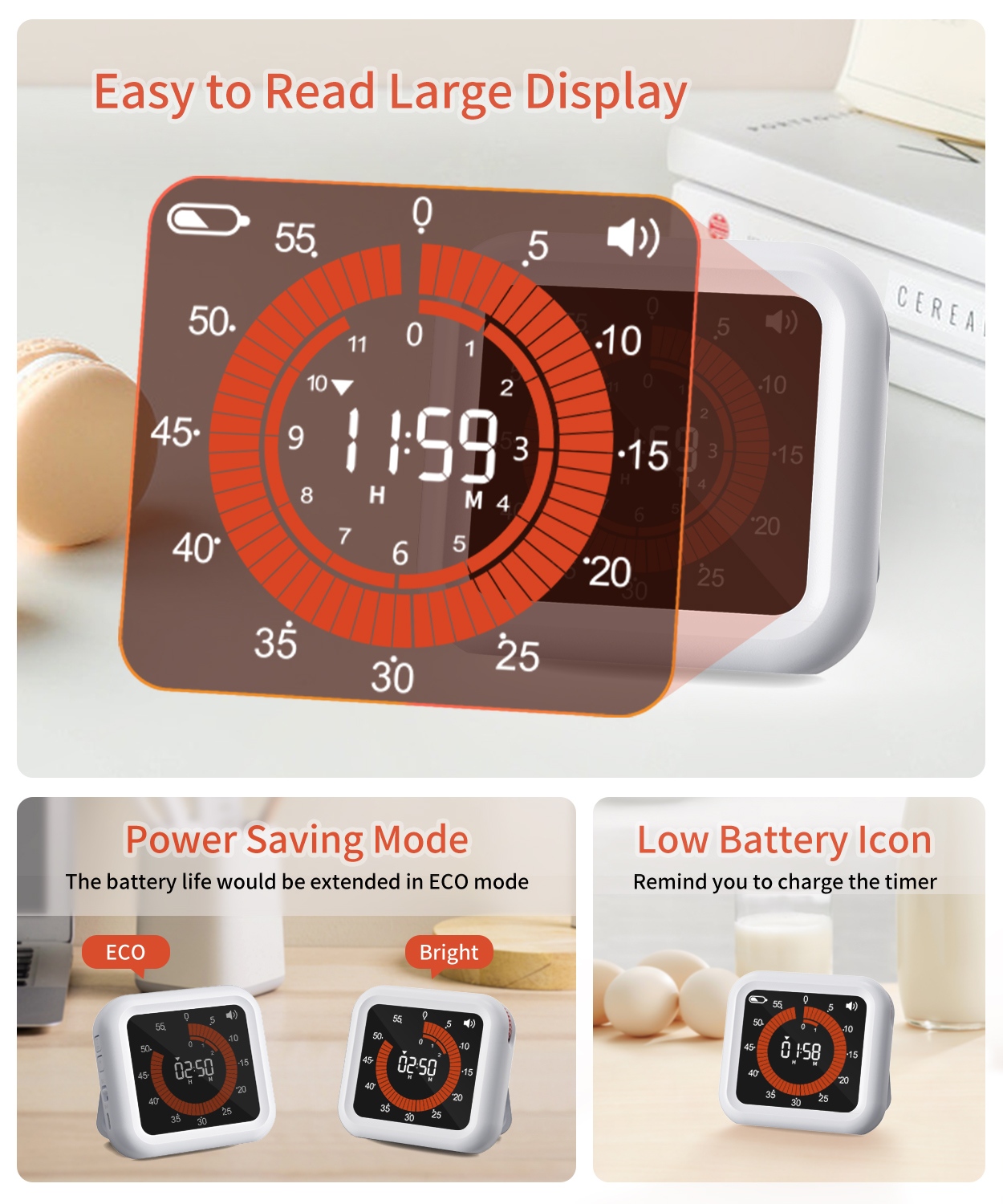 Timer Digitale Visivo con Mano - Baking Kitchen Hourly recensione e prezzo