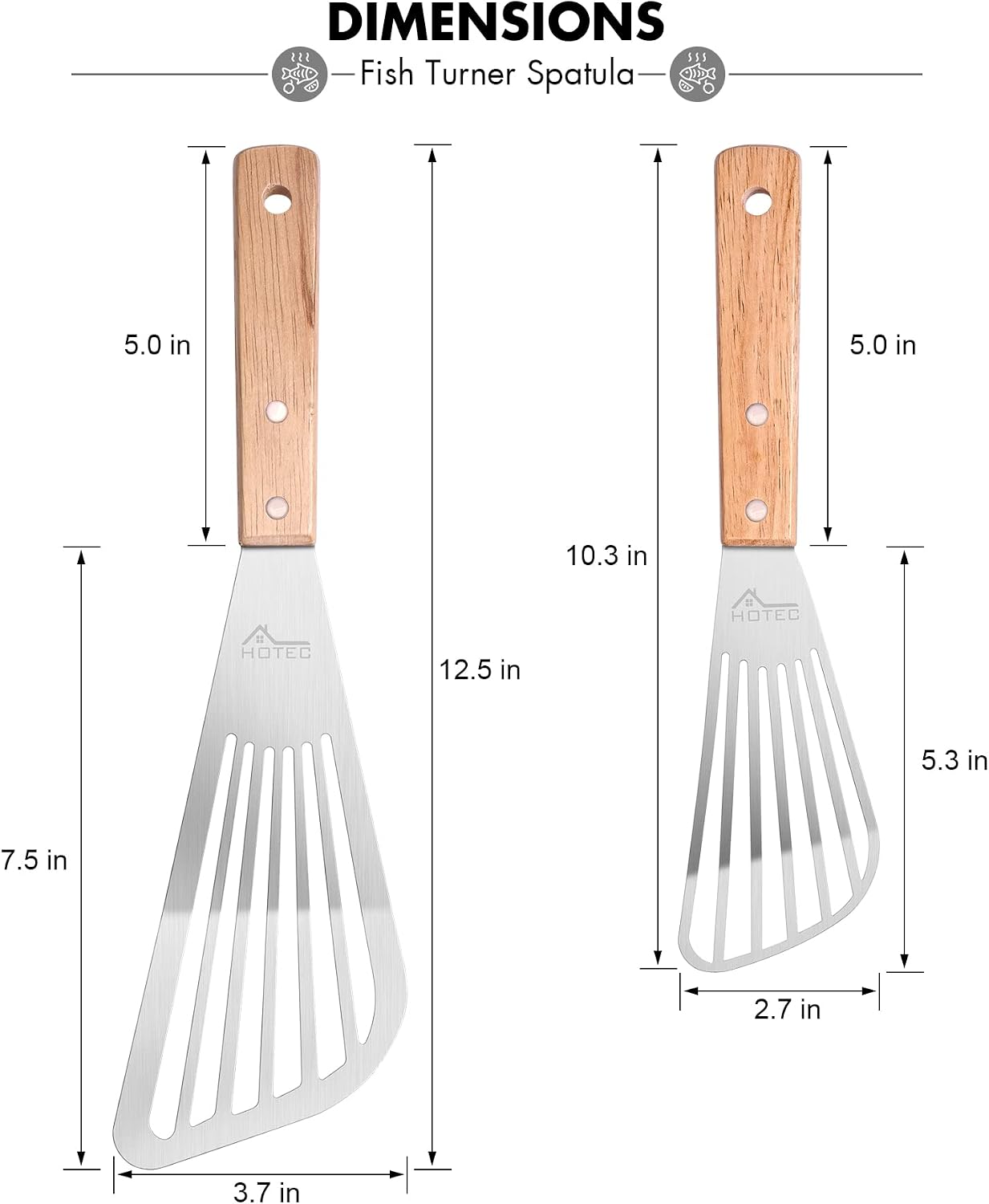 Set di 2 spatole per pesce in  - Offset Spatula Set recensione e prezzo