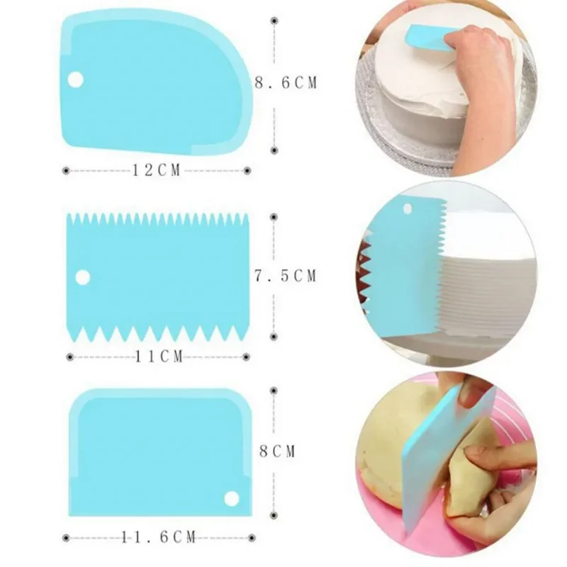 3 Pz/lotto Raschietto Crema Pi - Fondant Smoother Set recensione e prezzo