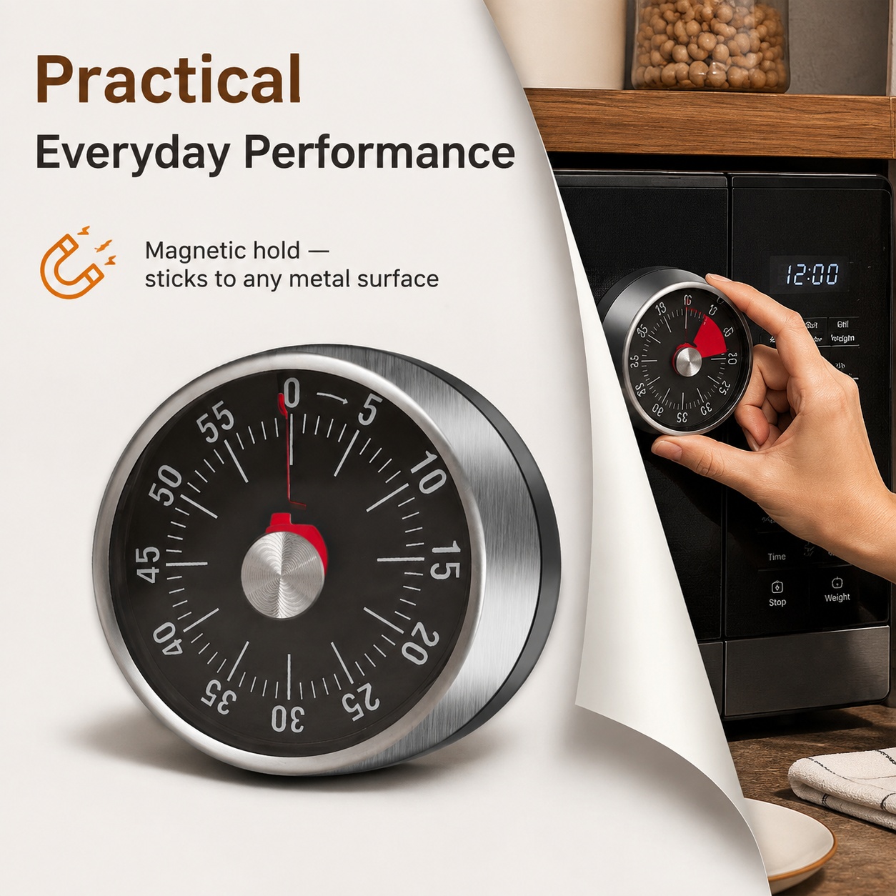 Timer Meccanico Visibile, Orol - Baking Kitchen Hourly recensione e prezzo